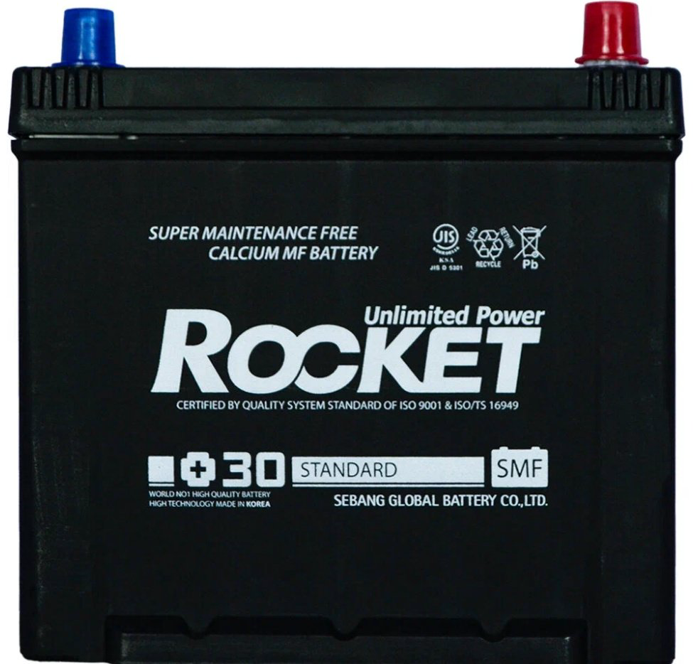 Аккумулятор Rocket 75D23L Unlimited Power 65 Ач обратная купить,NaN