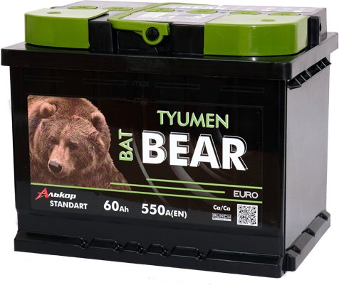 Аккумулятор Tyumen Х0000000885 Standart 60 Ач прямая