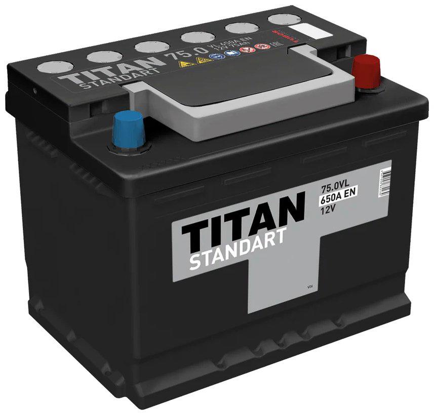 Аккумулятор TITAN Standart OEM e Standart OEM e 75 Ач обратная