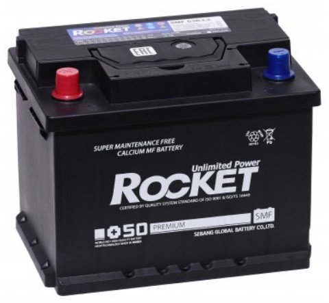 Аккумулятор Rocket SMF 63R-L2 Unlimited Power 63 Ач прямая