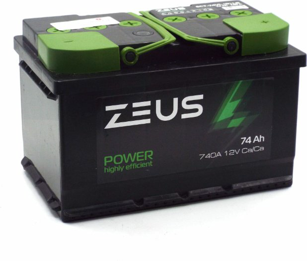 Аккумулятор ZEUS POWER 6СТ-74АН LB 74 Ач обратная купить,NaN