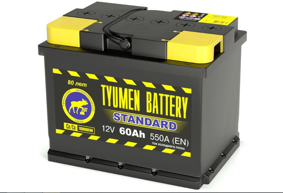 Аккумулятор Tyumen 6CT60LR Standard 60 Ач обратная