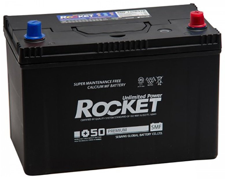 Аккумулятор Rocket SMF 125D31L Rocket 100 Ач обратная купить,NaN
