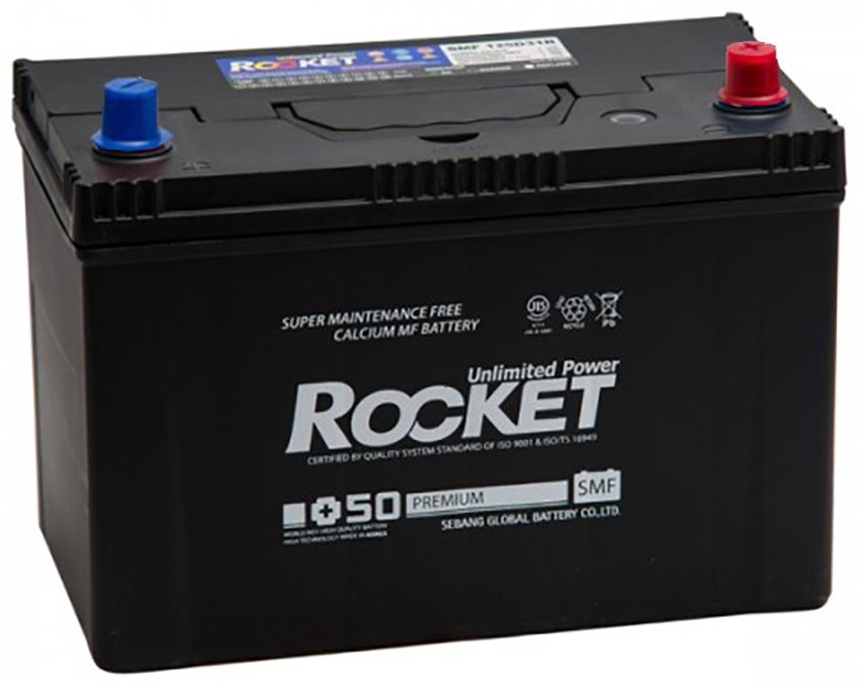 Аккумулятор Rocket SMF 125D31L Rocket 100 Ач обратная купить,NaN