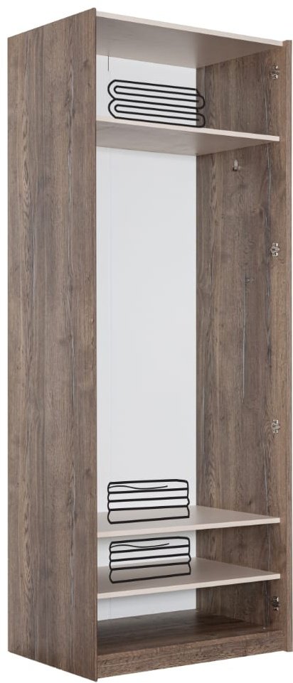Распашной шкаф DOMA Распашной шкаф ROULI-S 8965895, 89x230х59 см, бежевый, коричневый купить,NaN