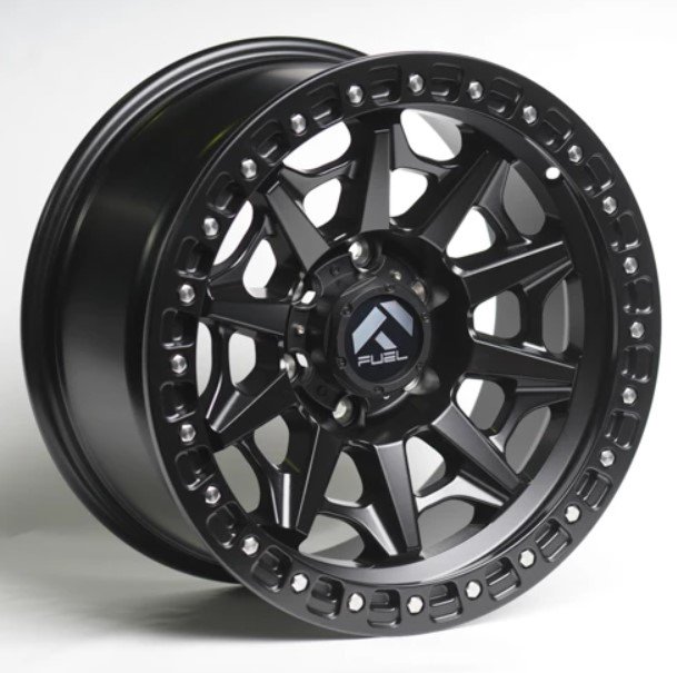 Комплект дисков Kipardo 166 6х139,7 R18х9 СВ110 ЕТ0 Matte Black + Stainless Rivets  купить,NaN