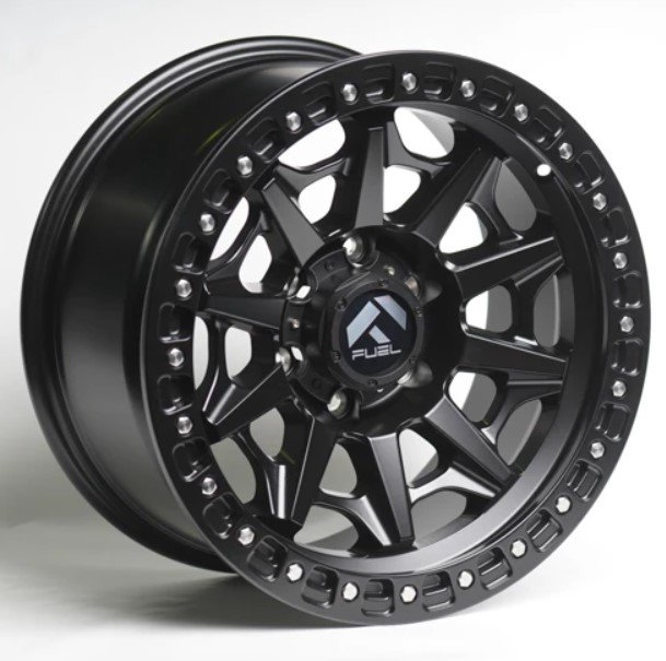 Комплект дисков Kipardo 166 6х139,7 R18х9 СВ110 ЕТ0 Matte Black + Stainless Rivets  купить,NaN