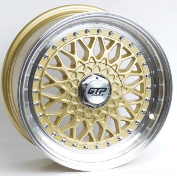 Комплект дисков Kipardo GTP040 8x100/108 R16х7.5 СВ73,1 ЕТ35 Golden Machined Lip