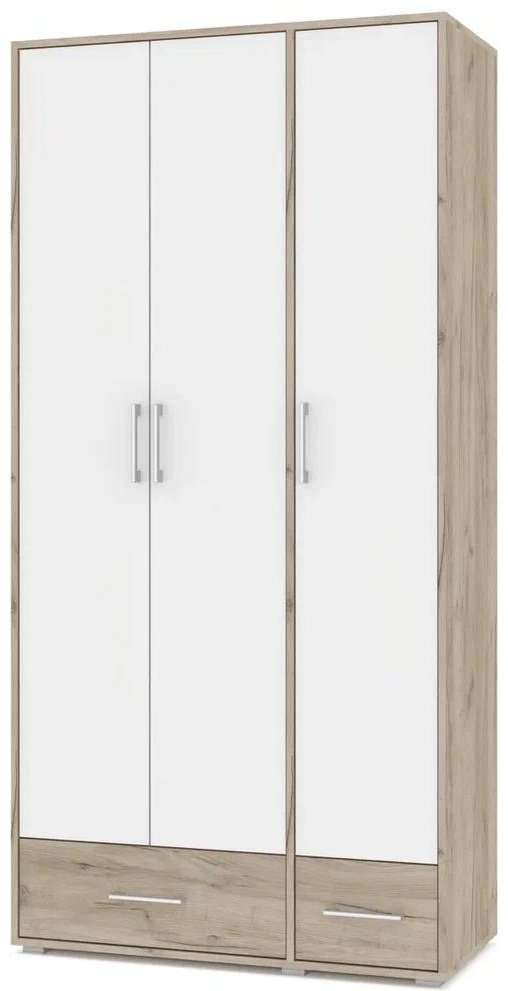 Распашной шкаф DOMA MODERN OLIVIA, 100x204х47 см, белый, серый купить,NaN