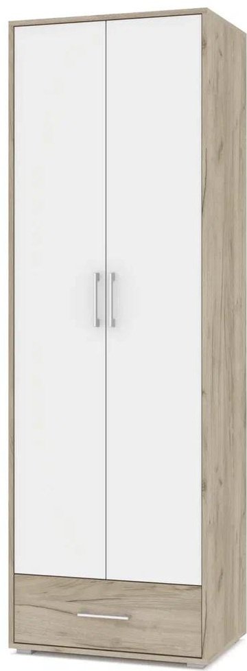 Распашной шкаф DOMA MODERN OLIVIA, 66.6x204х47 см, белый, серый купить,NaN