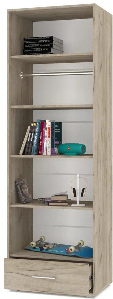 Распашной шкаф DOMA MODERN OLIVIA, 66.6x204х47 см, белый, серый купить,NaN
