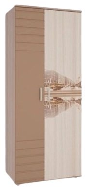 Распашной шкаф DOMA Manhattan 2D 651652, 90x220.1х55.4 см, коричневый купить,NaN