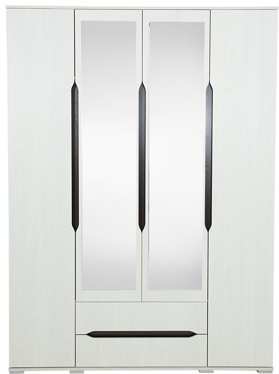Распашной шкаф DOMA Распашной шкаф VALENSI 8569889, 160x220х50 см, белый, серый купить,NaN
