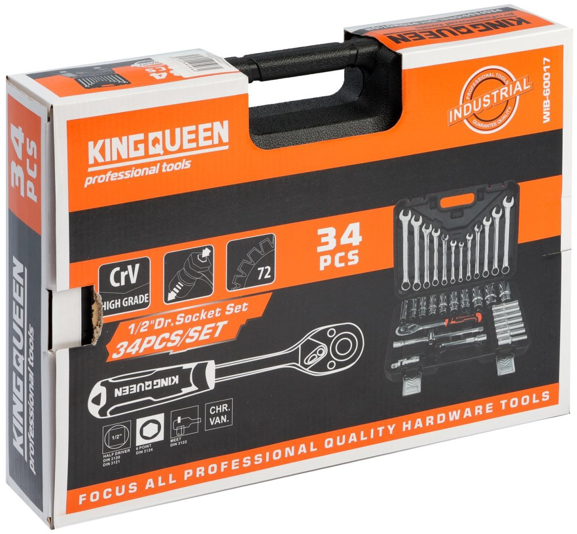 Набор инструментов и оснастки автомобильный 34 в 1 KINGQUEEN 10354151 купить,NaN