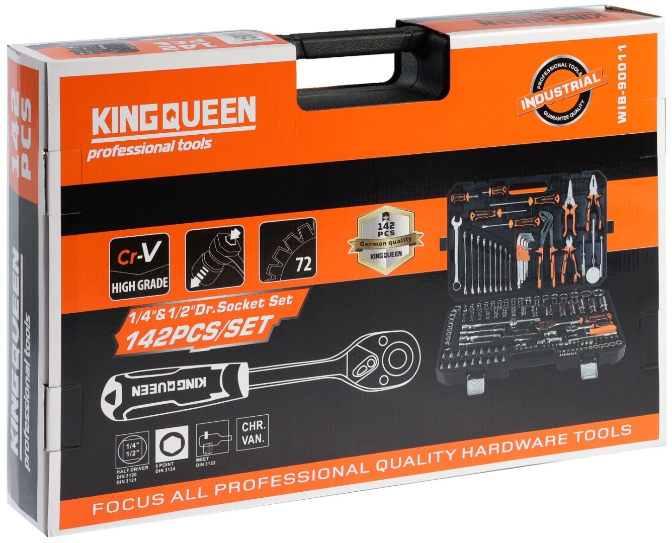 Набор инструментов и оснастки универсальный 142 в 1 KINGQUEEN 10354145 купить,NaN