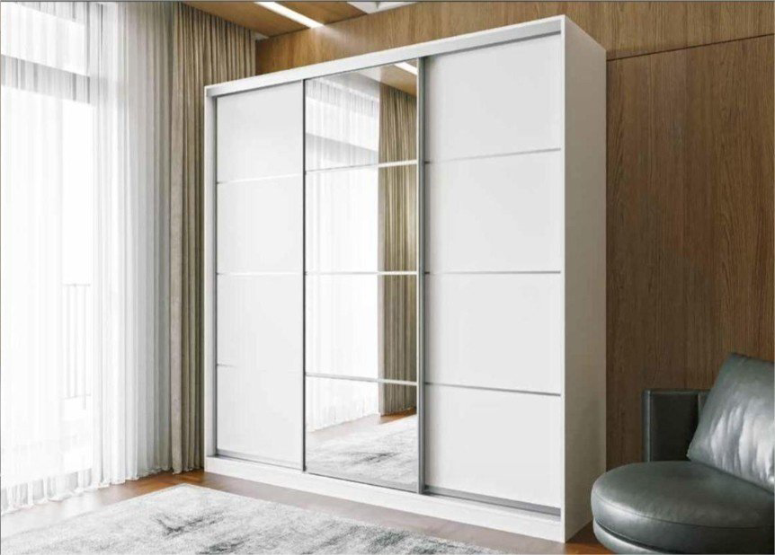 Шкаф-купе DOMA OG-220, 220x220х60 см, белый купить,NaN