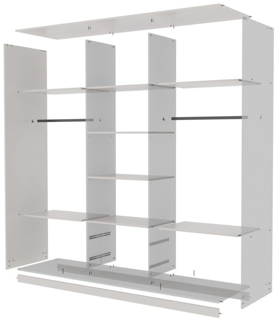 Шкаф-купе DOMA OG-220, 220x220х60 см, белый купить,NaN