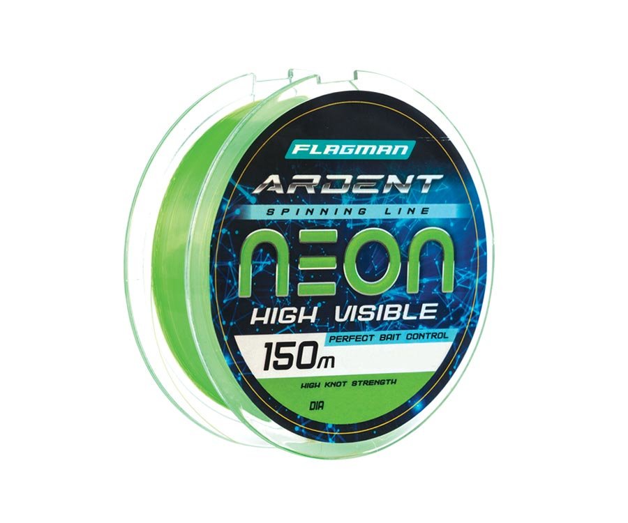 Рыболовная леска Flagman Ardent Neon 0,25 мм 150 м зеленая