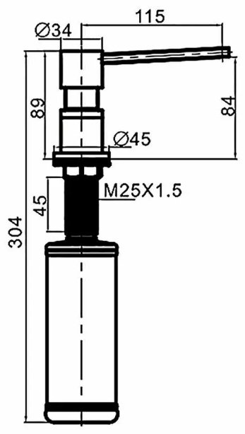 Дозатор для жидкого мыла Gappo G402-1