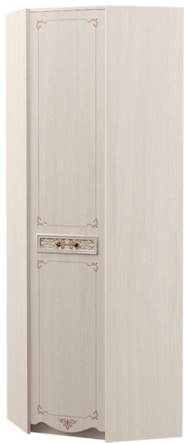 Шкаф угловой DOMA FLORENCIA-NEW, 70.6x210.3х70.6 см, бежевый, белый купить,NaN