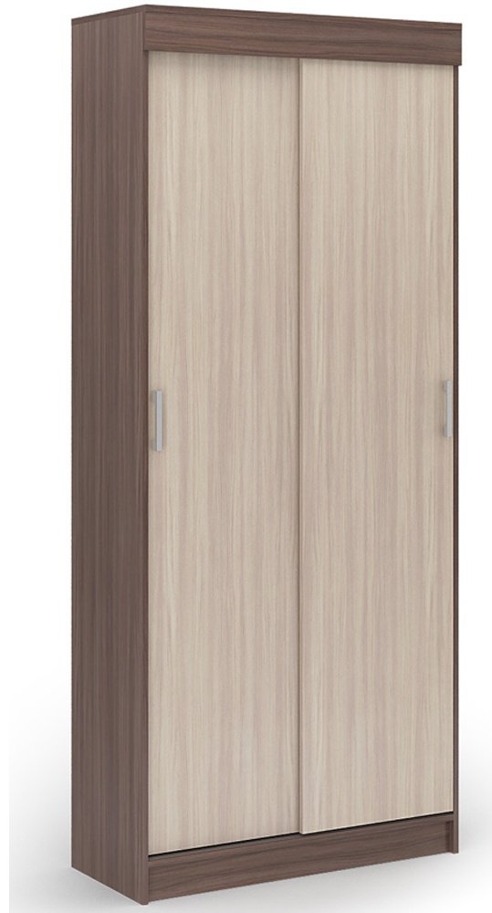 Шкаф-купе DOMA Шкаф-купе EVRO-LITE, 85484, 100x210х41.6 см, бежевый, светло-коричневый купить,NaN
