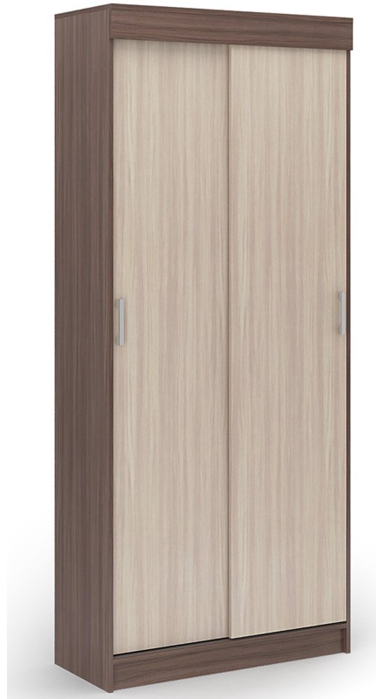 Шкаф-купе DOMA Шкаф-купе EVRO-LITE, 85484, 100x210х41.6 см, бежевый, светло-коричневый купить,NaN