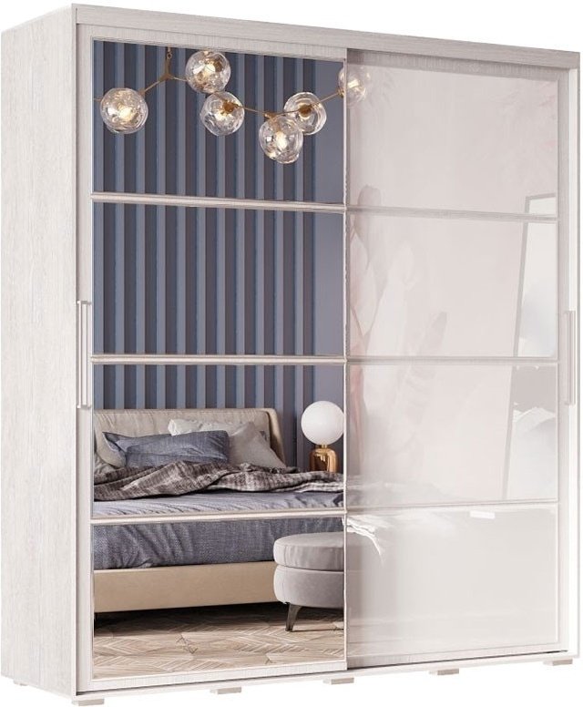 Шкаф-купе DOMA KRAFT 6 lite, 196x218х59 см, белый купить,NaN