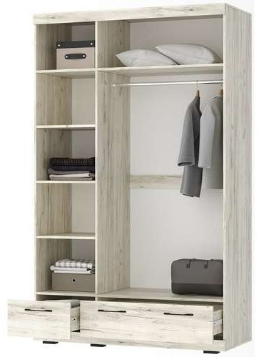 Распашной шкаф Памир Соната ШСЗ-1350, 135x220х57 см, серый, бежевый купить,NaN