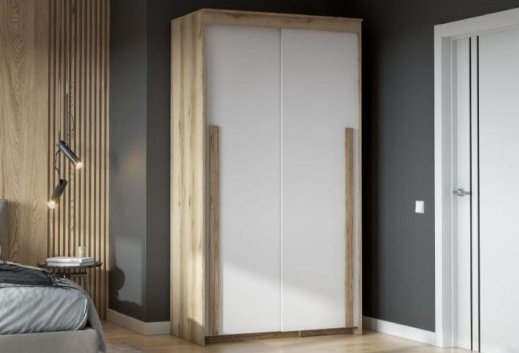 Распашной шкаф DOMA VANCUVER 5612332, 120x220х60 см, белый, бежевый купить,NaN