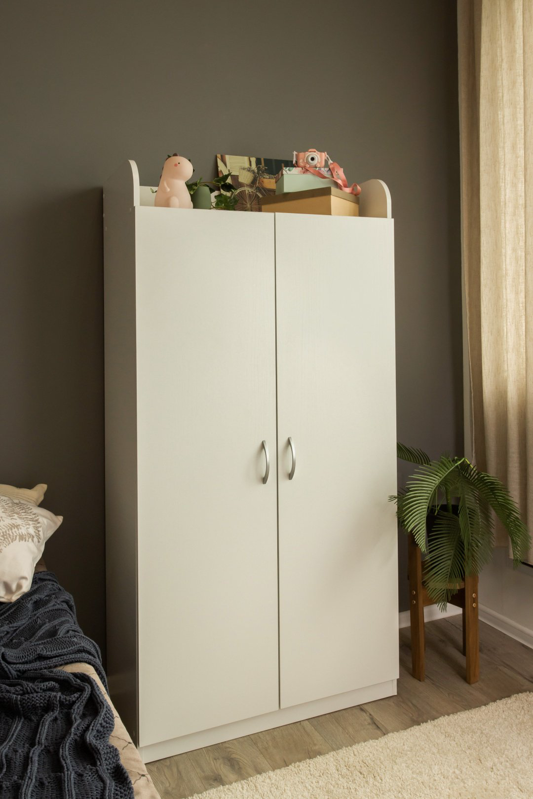 Распашной шкаф Ереке Мебель Mamamia HM PV, 85x170х48 см, белый купить,NaN