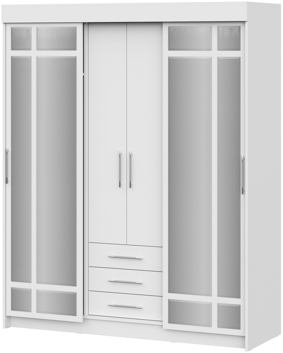 Шкаф-купе Интерьер-Центр Фортуна, 170x210х60 см, белый купить,NaN