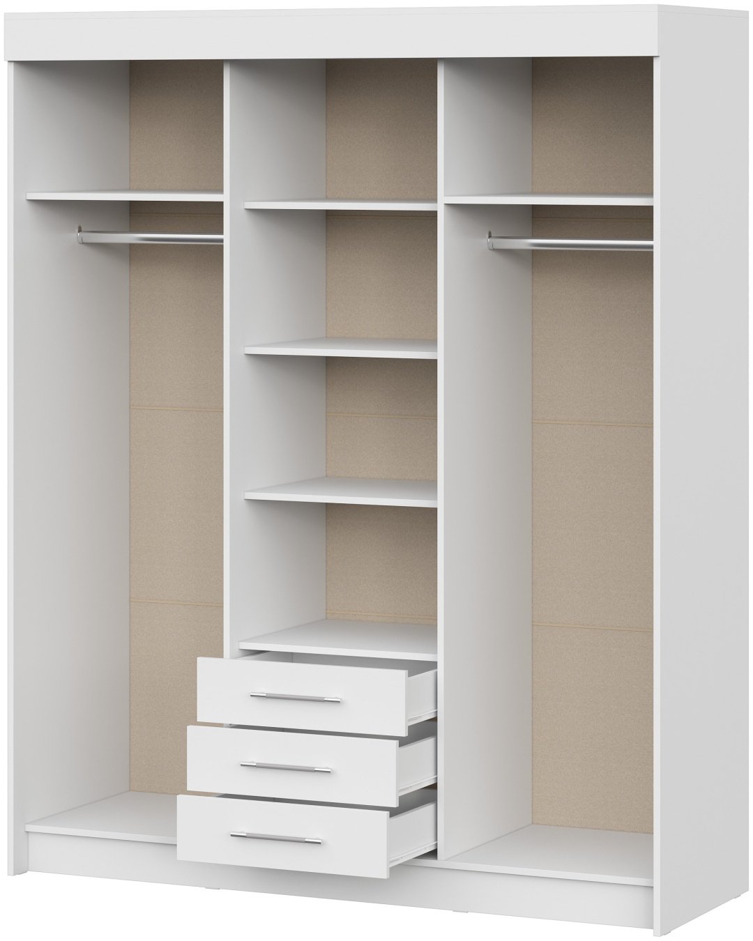 Шкаф-купе Интерьер-Центр Фортуна, 170x210х60 см, белый купить,NaN