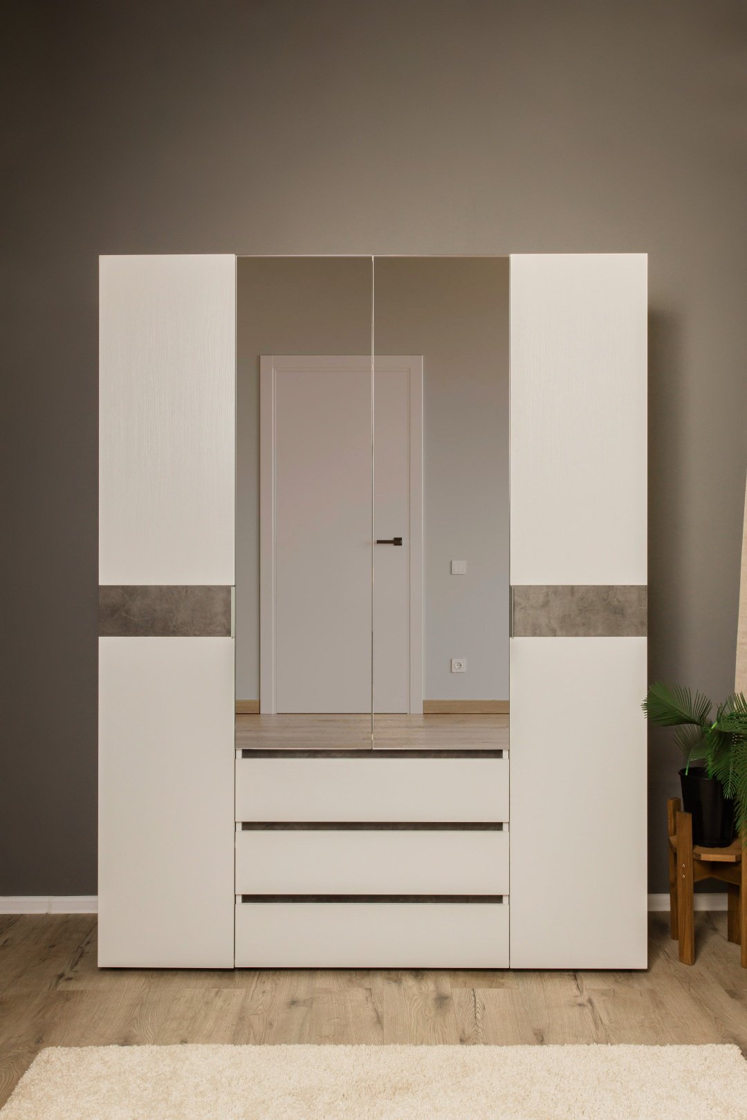 Распашной шкаф Ереке Мебель Lotos HM T, 160x211х51 см, бежевый купить,NaN