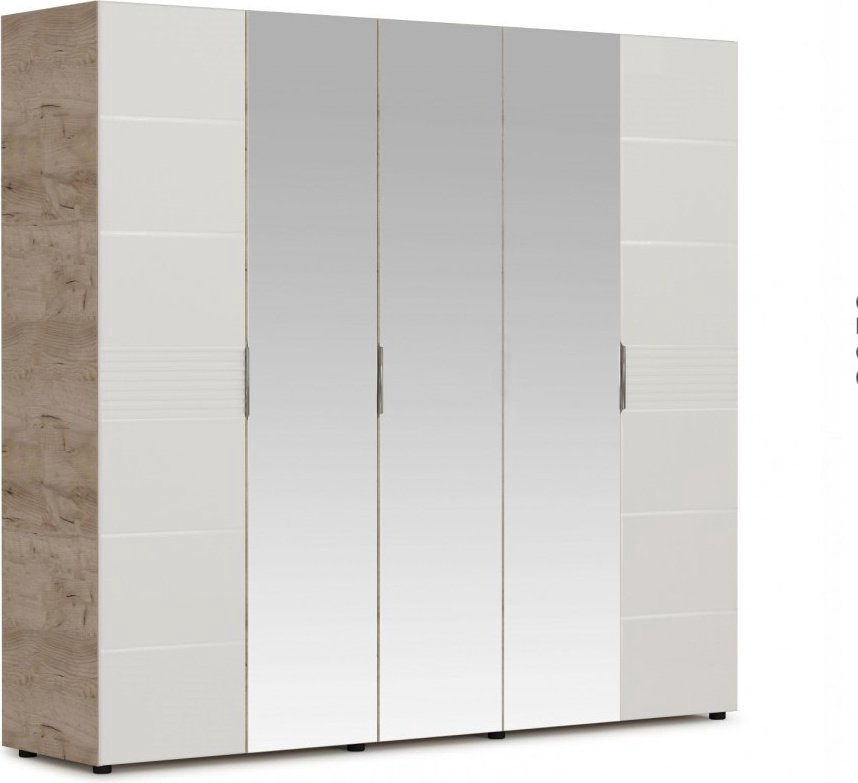 Распашной шкаф DOMA Джулия, 223.2x205.8х56 см, серый купить,NaN