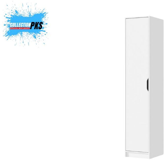Шкаф-пенал DOMA Модульный 1Д R-41, 41x210х50 см, белый купить,NaN