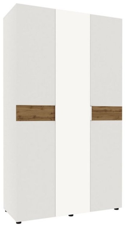 Распашной шкаф DOMA Лотос, 120x208х51 см, белый, коричневый купить,NaN