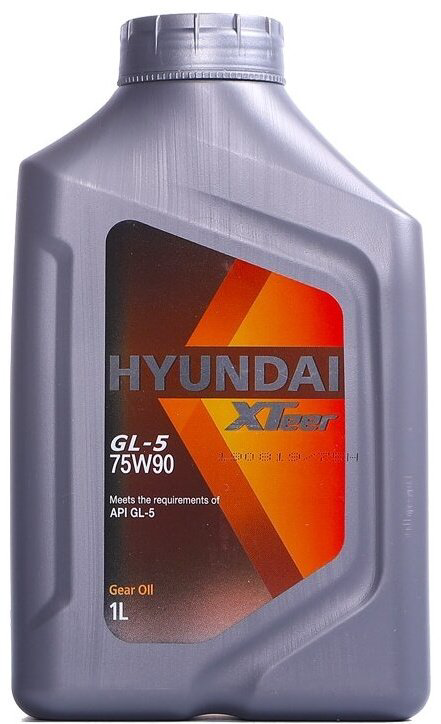 Масло полусинтетическое Hyundai 75W90 XTeer Gear Oil-5 трансмиссионное масло 1 л купить,NaN