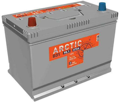 Аккумулятор РЦ-00004012 Titan Arctic AsiaSilver 95 Ач 6СТ-95.1 VL 95 Ач прямая