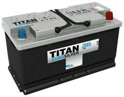 Аккумулятор TITAN 6СТ-110.0 Euro Silver 110 Ач обратная