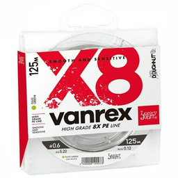 Рыболовная леска Lucky John Vanrex х8 Braid 0,180 мм 125 м зеленая