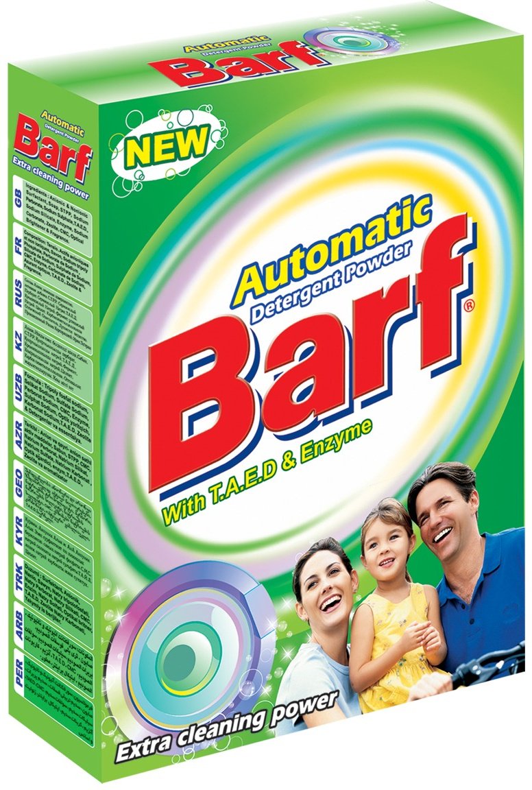 Стиральный порошок Barf автомат 18 шт 450 гр 08.янв кг