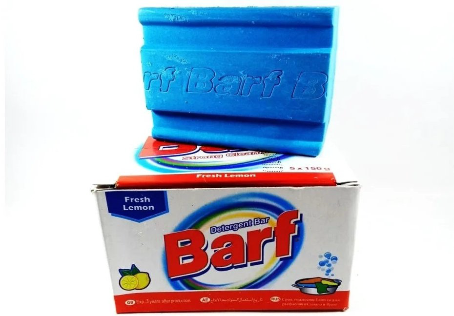 Кусковое мыло хозяйственное Barf Мыло синее 1шт 150гр 60 шт купить,NaN