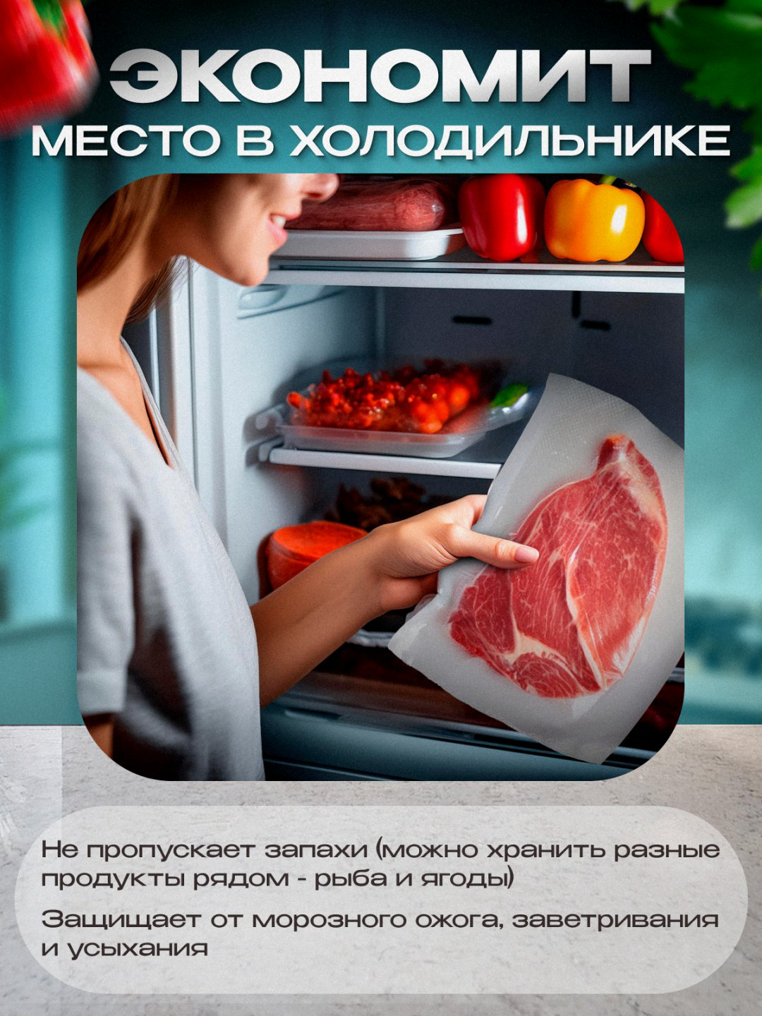 Пакет для вакуумного упаковщика рифленый вакуумный 28x500 см купить,NaN