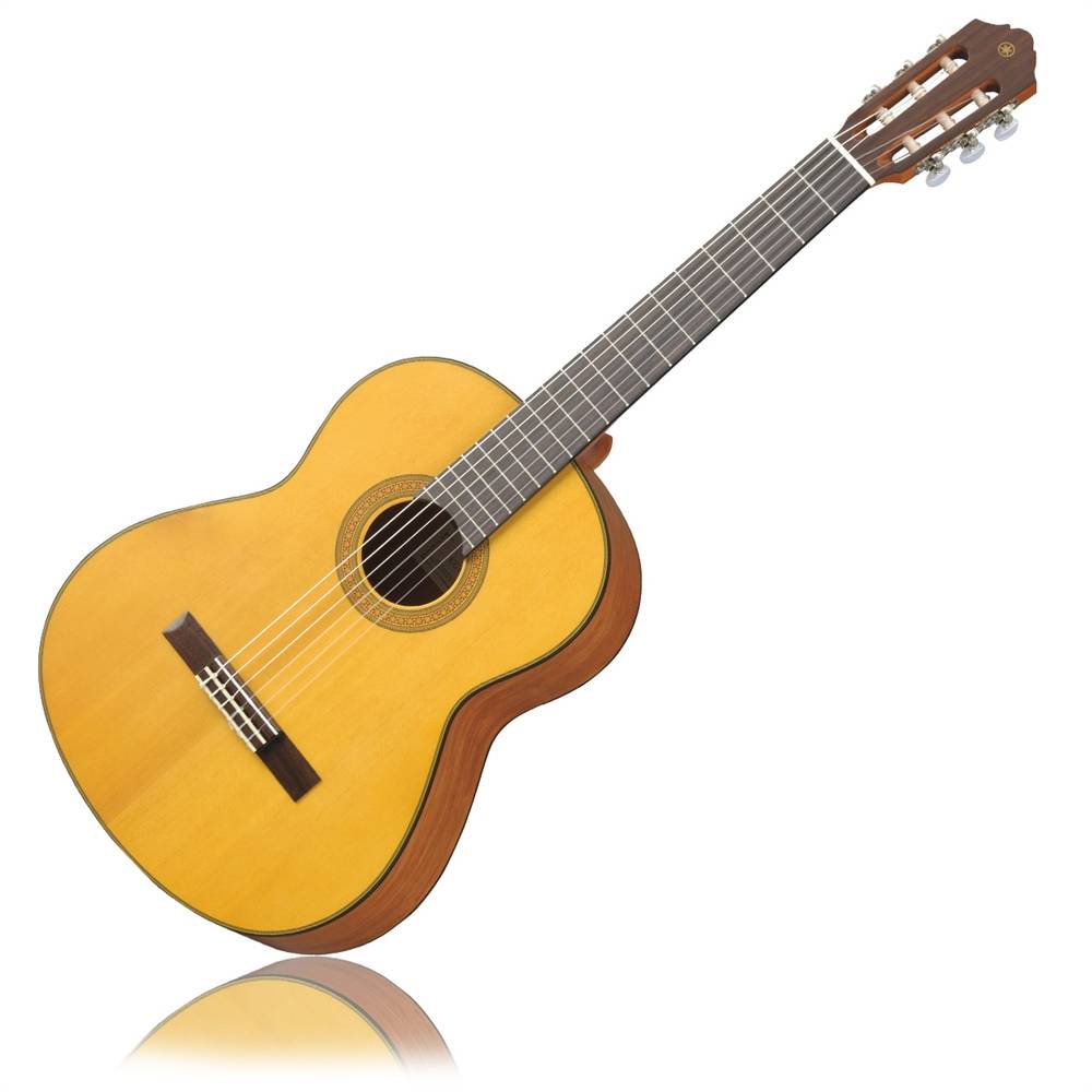 Классическая гитара Yamaha CG122MS желтая купить,0