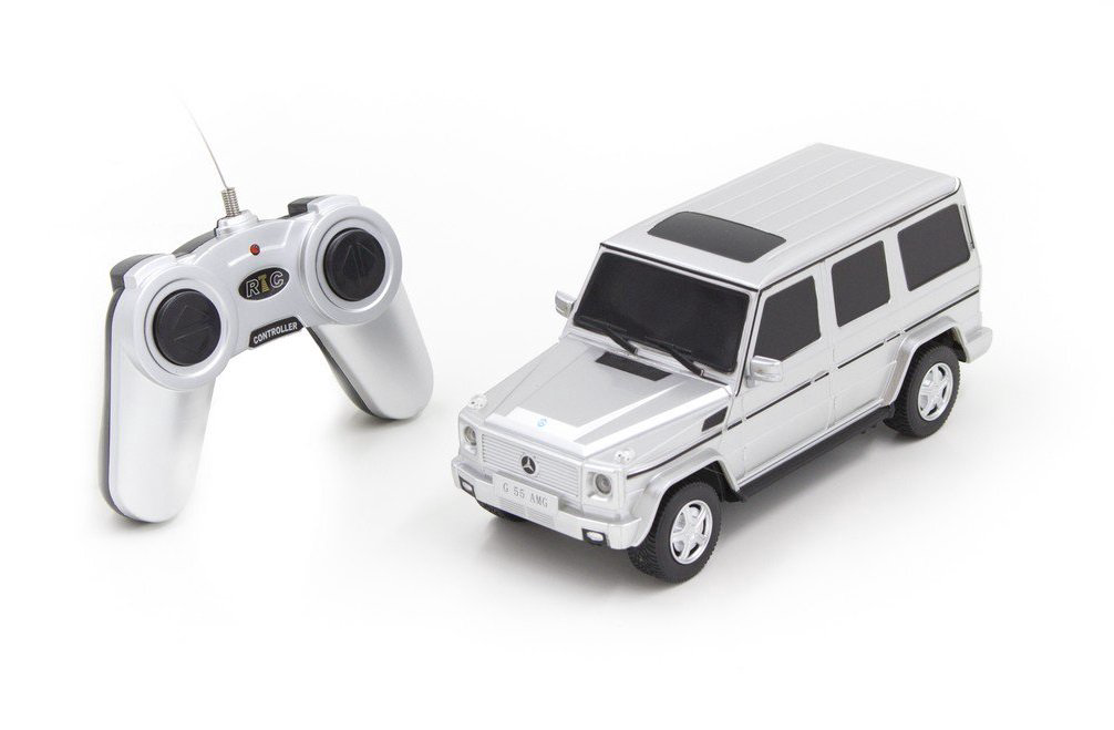 Радиоуправляемая машина Rastar 1:24 Mercedes-Benz G55 AMG Geländewagen 30500S серебристая
