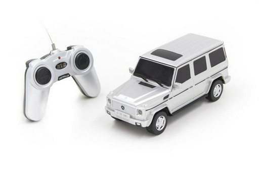 Радиоуправляемая машина Rastar 1:24 Mercedes-Benz G55 AMG Geländewagen 30500S серебристая
