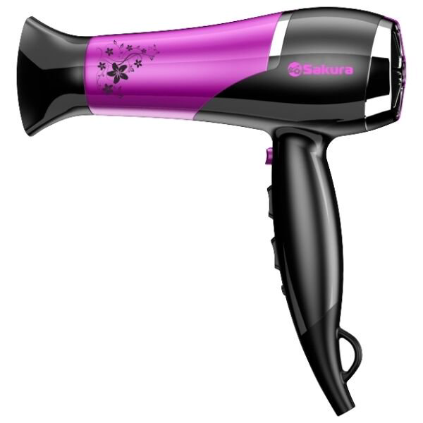 Фен Sakura SA-4016P черно-фиолетовый купить,NaN