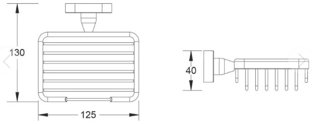 KABINKA.KZ мыльница kabinka 1 шт, латунь