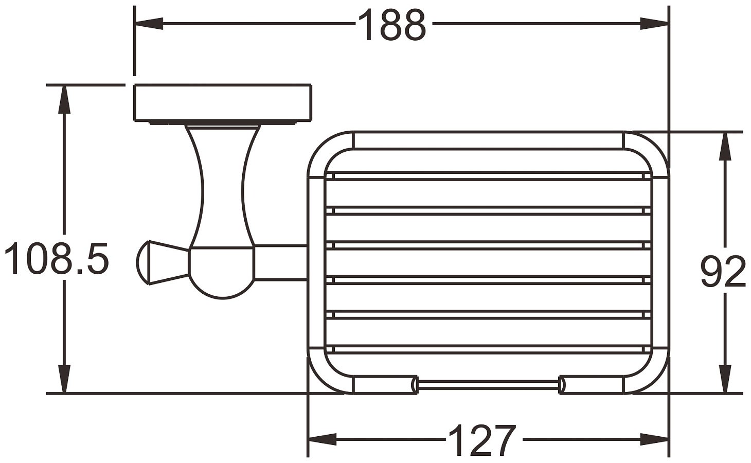 KABINKA.KZ мыльница K0000234376 1 шт, латунь