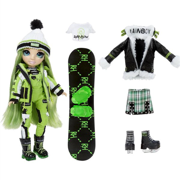 Кукла Rainbow High Winter Break Fashion Doll-Jade Hunter Green 28см купить,NaN